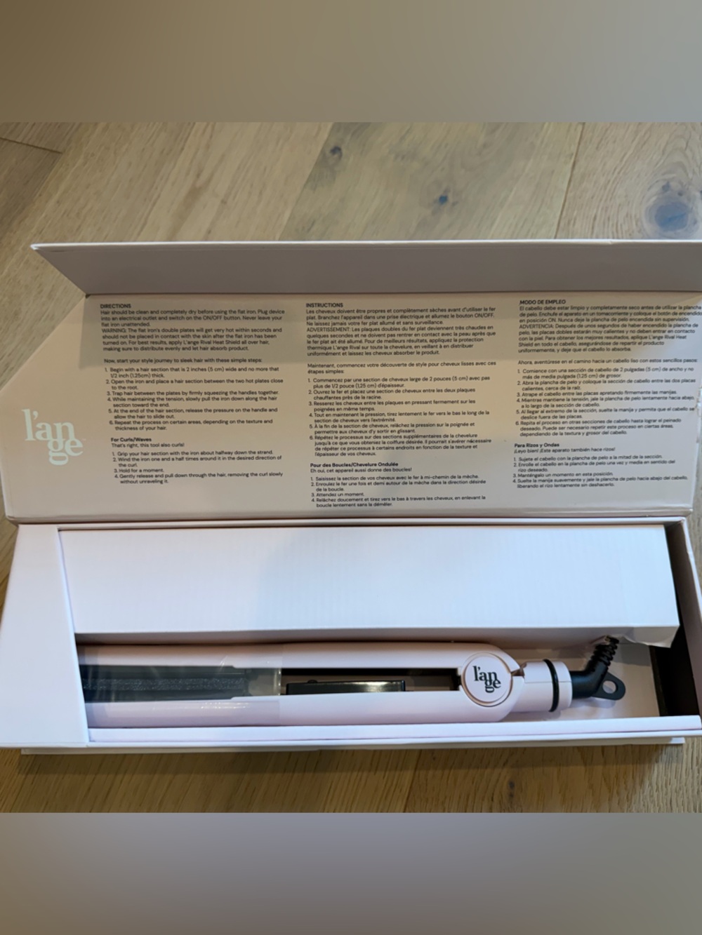 Lange Blush Pink Hair Straightener - Picture 2 of 4